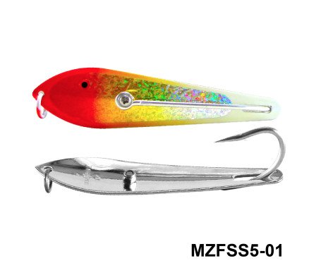 Fishing Spoon with Single Hooks - (Size: 5)